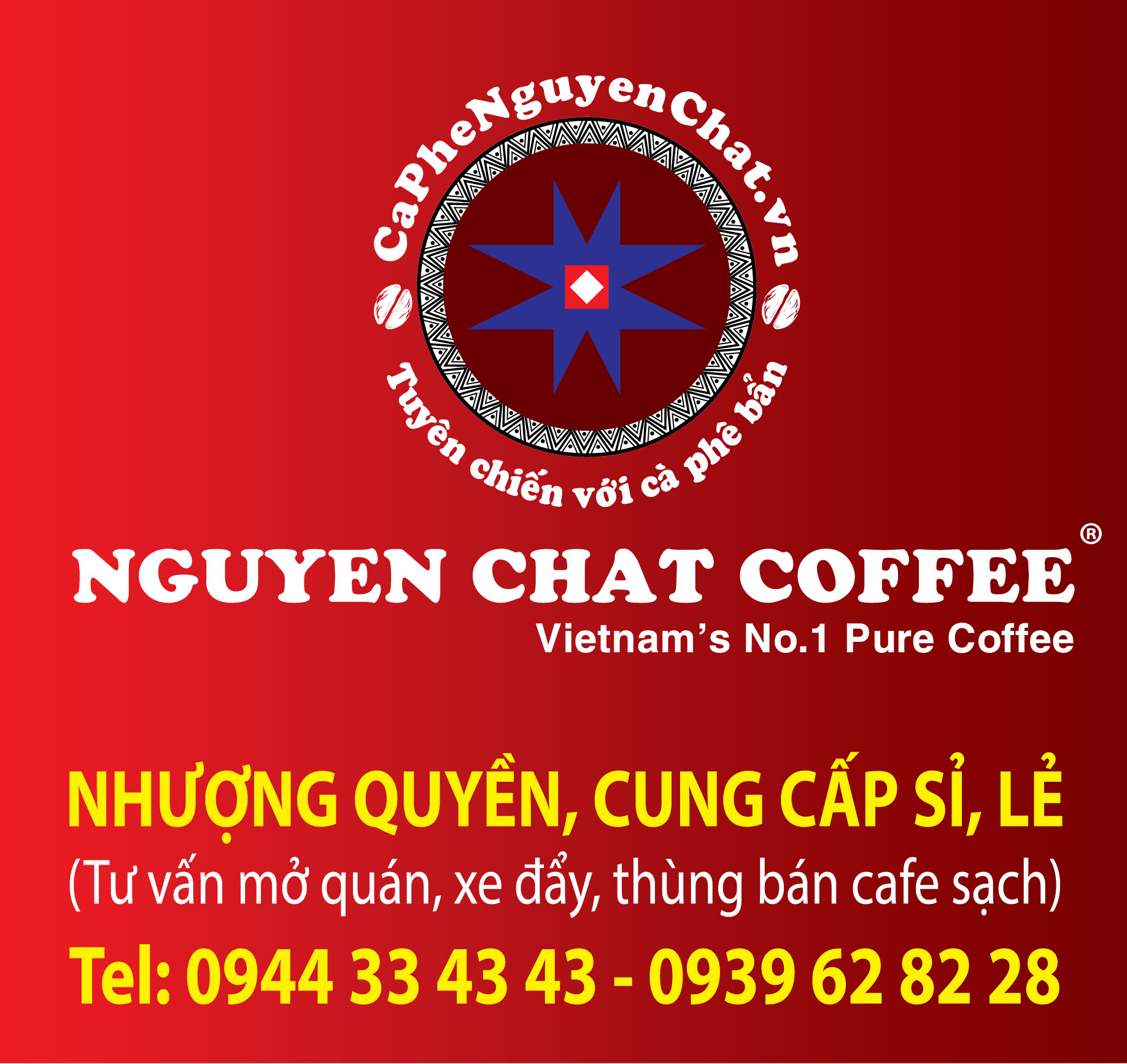 Nhượng quyền thương hiệu chỉ có ở Nguyen Chat Coffee