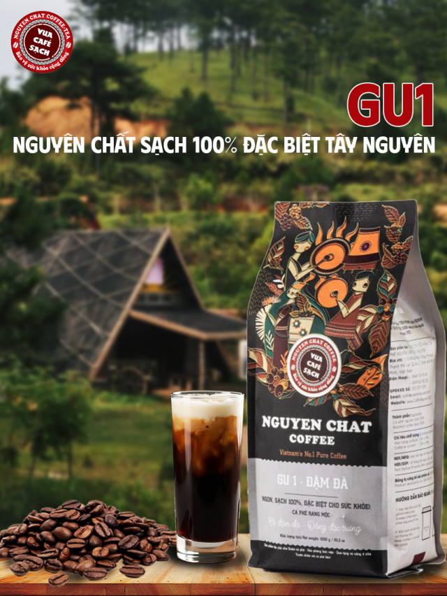 Cafe hạt nguyên chất Vua Cafe Sạch từ Tây Nguyên