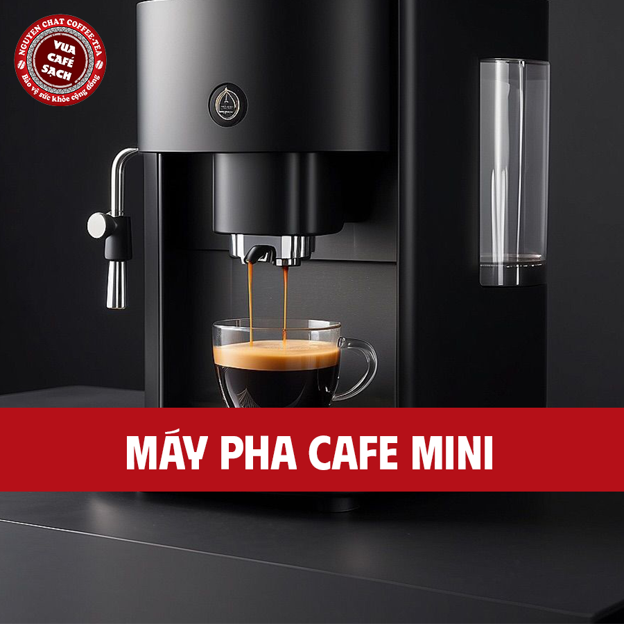 Máy pha cafe mini nhỏ gọn cho quán và gia đình, dễ sử dụng, tiết kiệm diện tích.